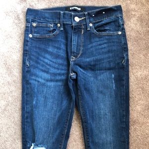 Women’s Express stretch legging blue Jean Size 4